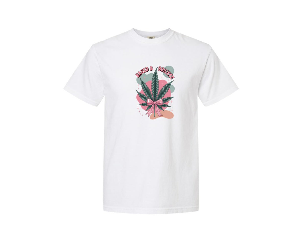 brand:Comfort Colors|color:White|Baked Boujee Funny 3 Graphic T-Shirt