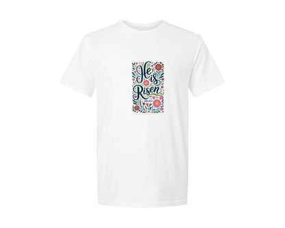 brand:Generic|color:White|He Is Risen Christian Easter 13 Graphic T-Shirt