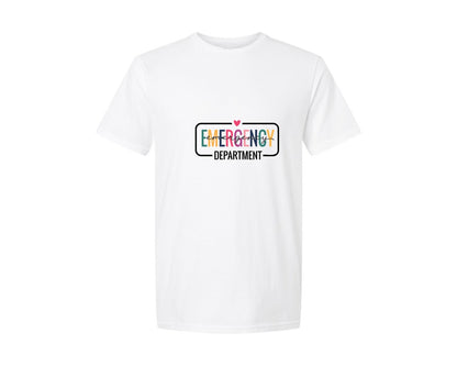 brand:Generic|color:White|Emergency Department Sleeve Svgnursesvg Graphic T-Shirt