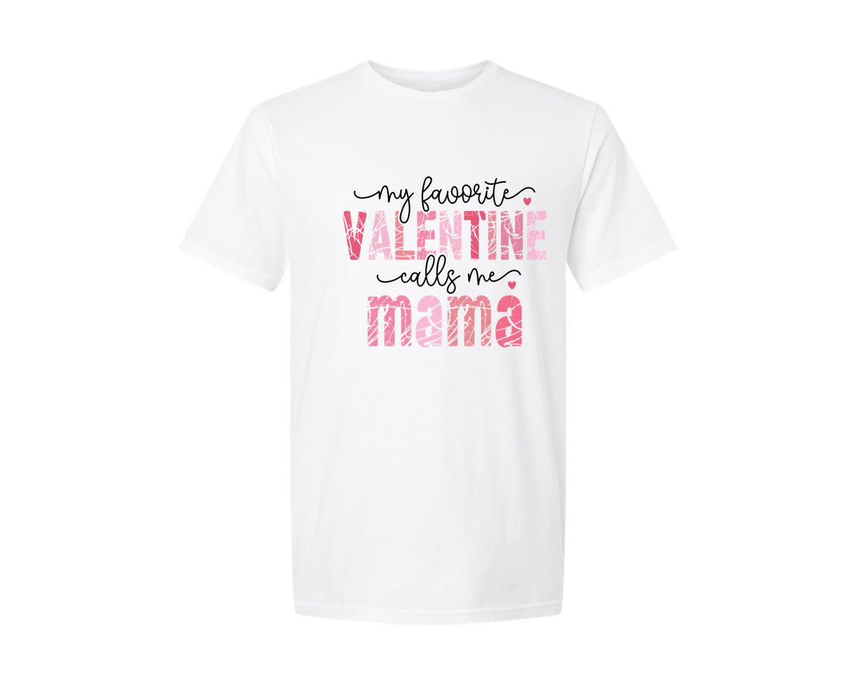 brand:Generic|color:White|Mama Valentine Distressed Retro Graphic T-Shirt