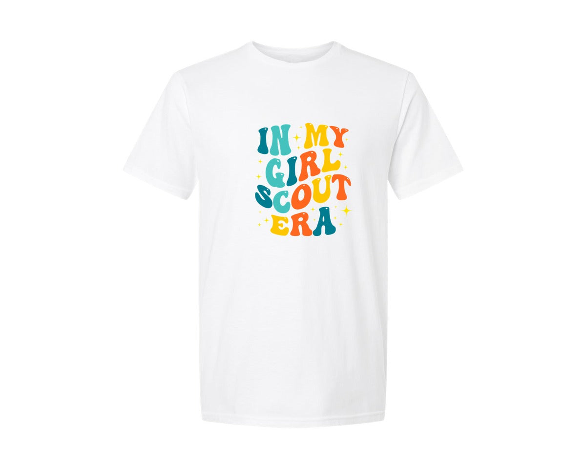 brand:Generic|color:White|In My Girl Scout Era Graphic T-Shirt