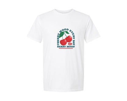 brand:Generic|color:White|Vintage Cherry Urban Illustratio Design Graphic T-Shirt