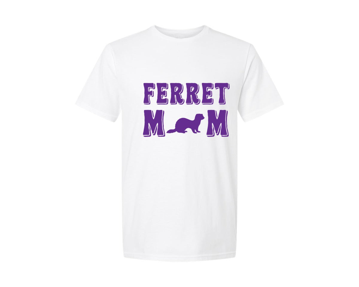 brand:Generic|color:White|Ferret Mom T Shirt Design Vector Graphic T-Shirt