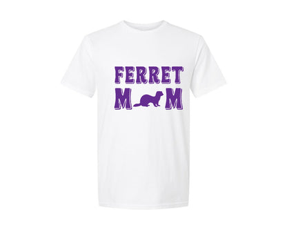 brand:Generic|color:White|Ferret Mom T Shirt Design Vector Graphic T-Shirt