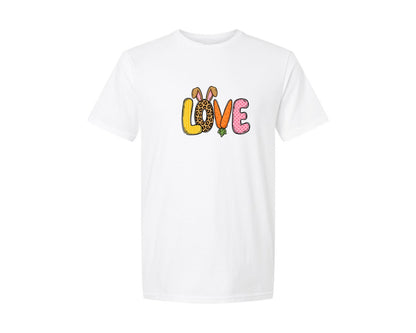 brand:Generic|color:White|Easter Bunny Love Graphic T-Shirt