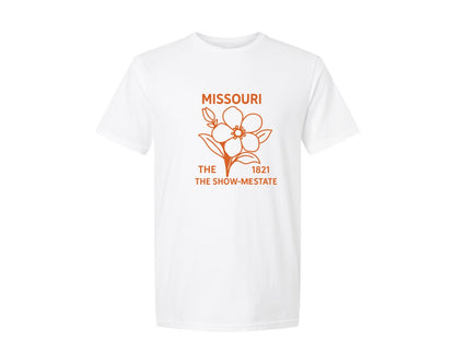 brand:Generic|color:White|Missouri State Flower Graphic T-Shirt