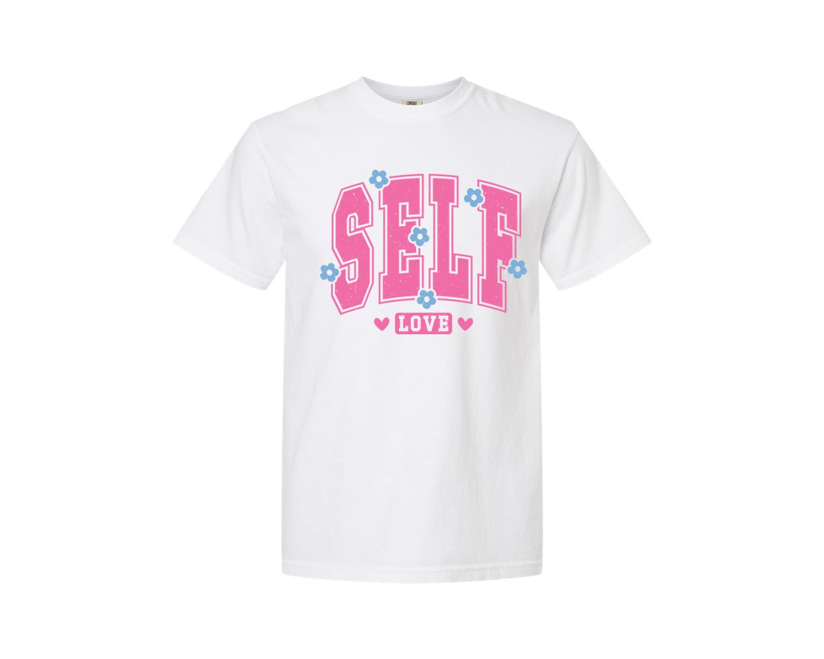 brand:Comfort Colors|color:White|Self Love Pnginspirational Graphic T-Shirt