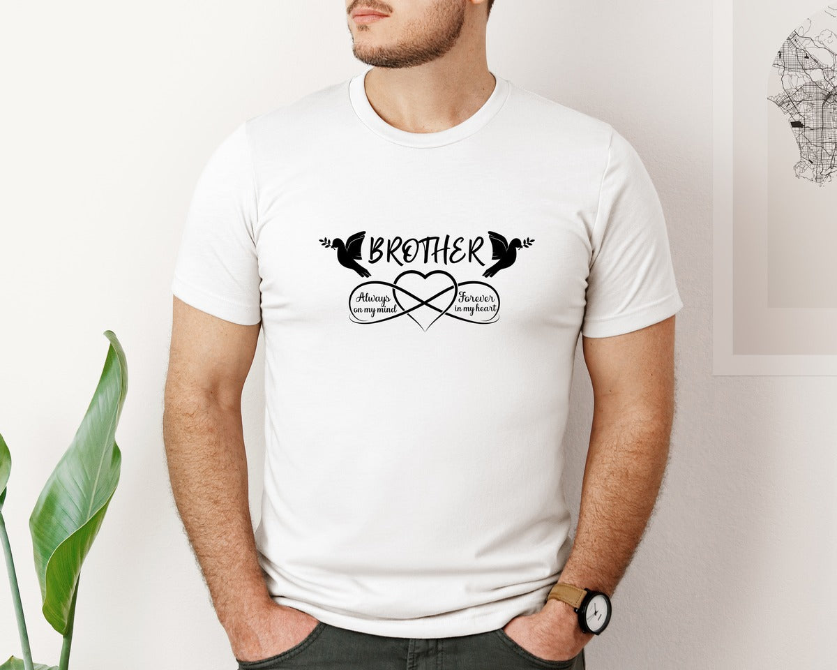 brand:Bella Canvas|color:White|Son Brother Dad In Loving Memory Rip Graphic T-Shirt