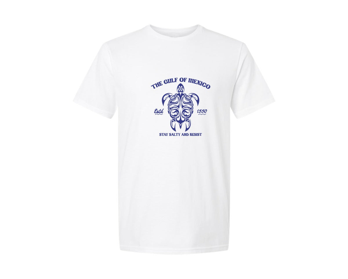 brand:Generic|color:White|Gulf Of Mexico Turtle T Shirt Design Graphic T-Shirt