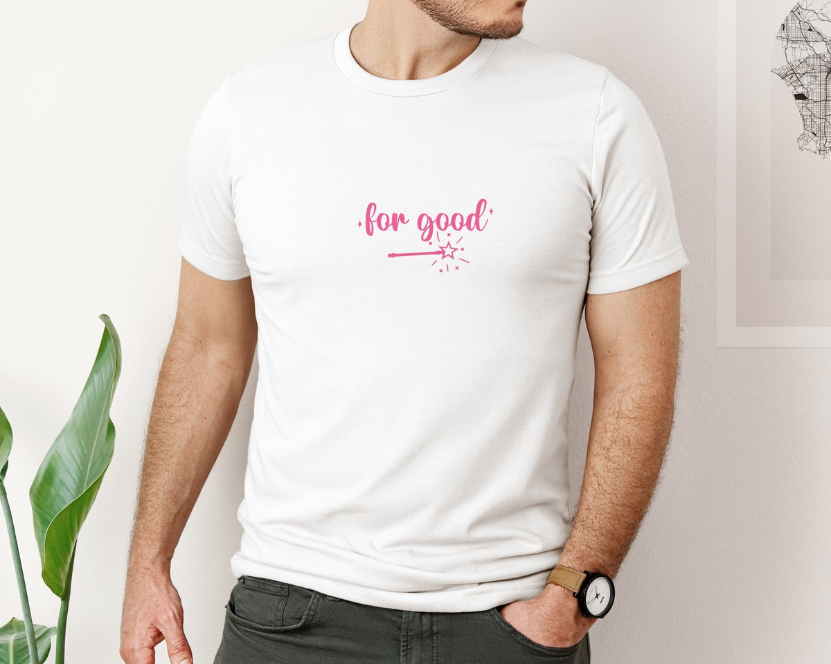 brand:Bella Canvas|color:White|For Good Movie Design Graphic T-Shirt