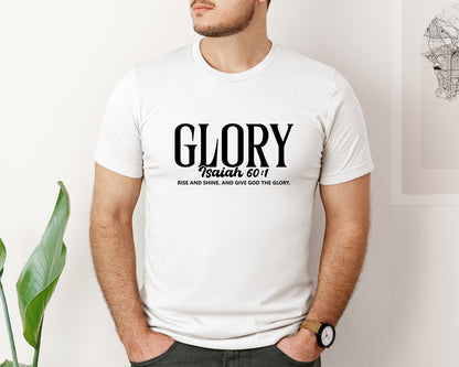 brand:Bella Canvas|color:White|Glory Isaiah 601 Christian Graphic T-Shirt