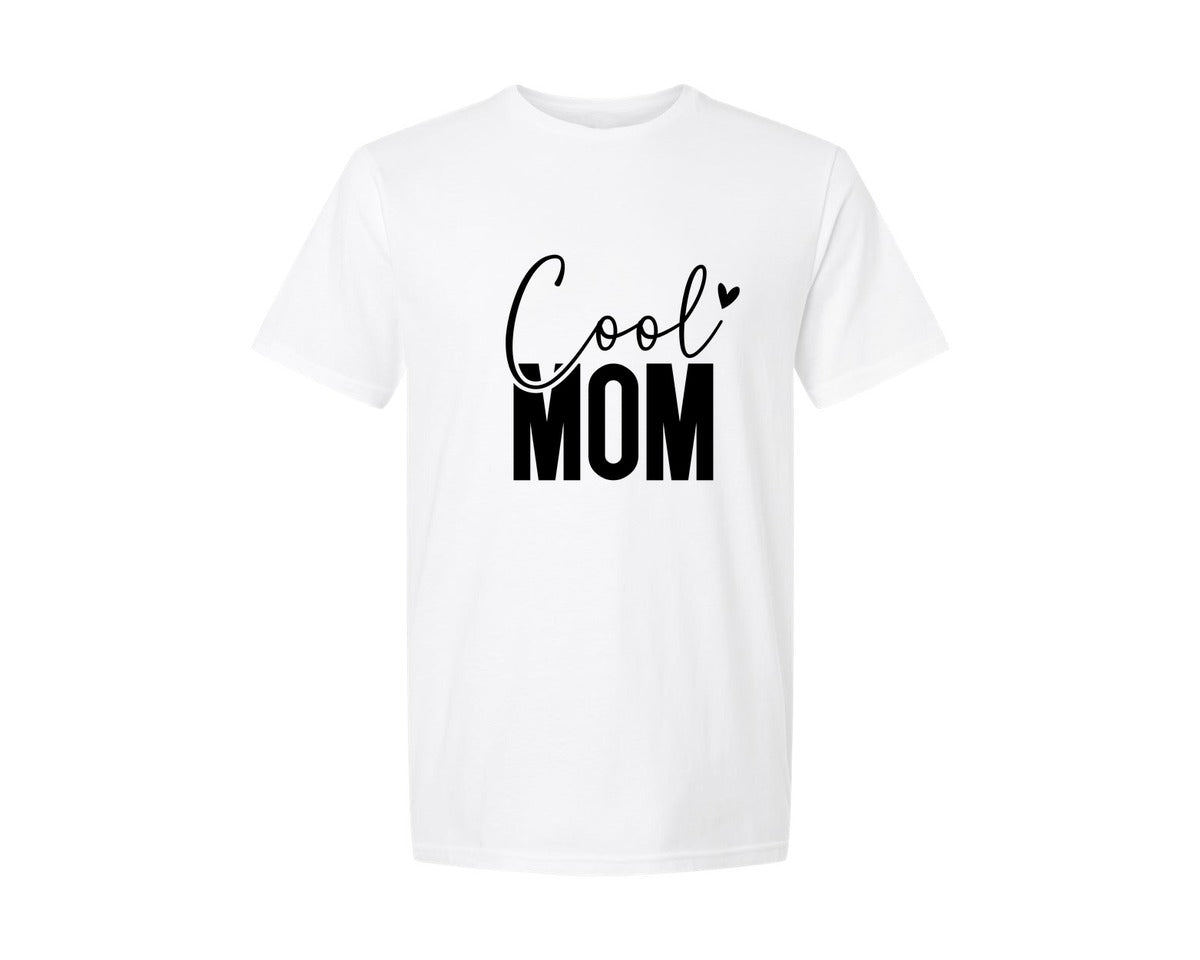 brand:Generic|color:White|Cool Mom Funny Mom Mama Graphic T-Shirt