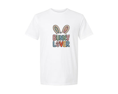 brand:Generic|color:White|Faux Yarn Bunny Lover Bunny Graphic T-Shirt