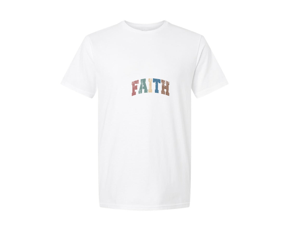 brand:Generic|color:White|Faith Christian Religious Graphic T-Shirt