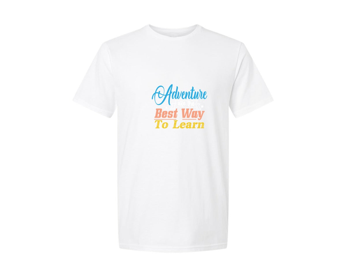 brand:Generic|color:White|Adventure Are The Best Way To Learn 3 Graphic T-Shirt
