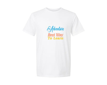 brand:Generic|color:White|Adventure Are The Best Way To Learn 3 Graphic T-Shirt