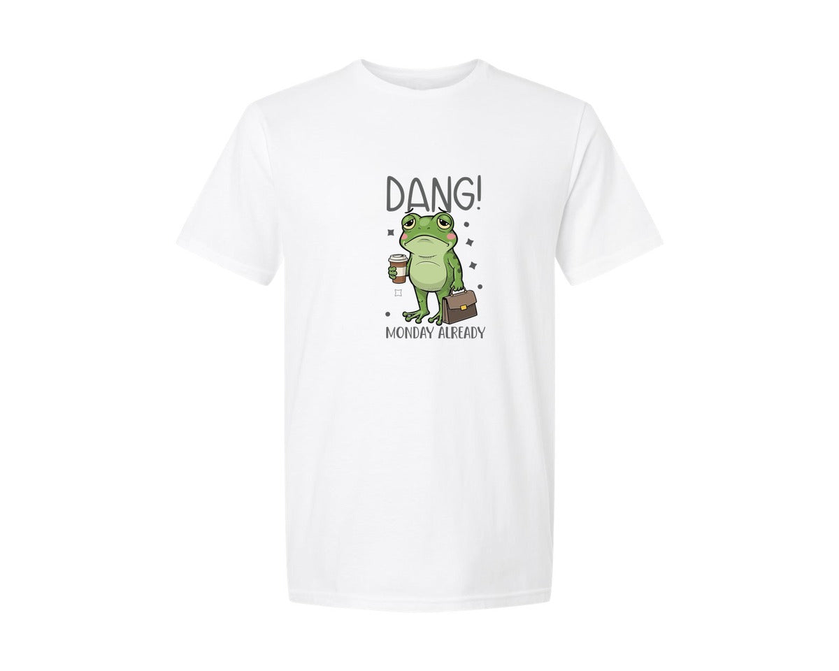 brand:Generic|color:White|Dang Monday Already T Shirt Design Graphic T-Shirt