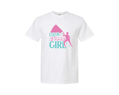 brand:Comfort Colors|color:White|Color Guard Girl Quote Design File 4 Graphic T-Shirt
