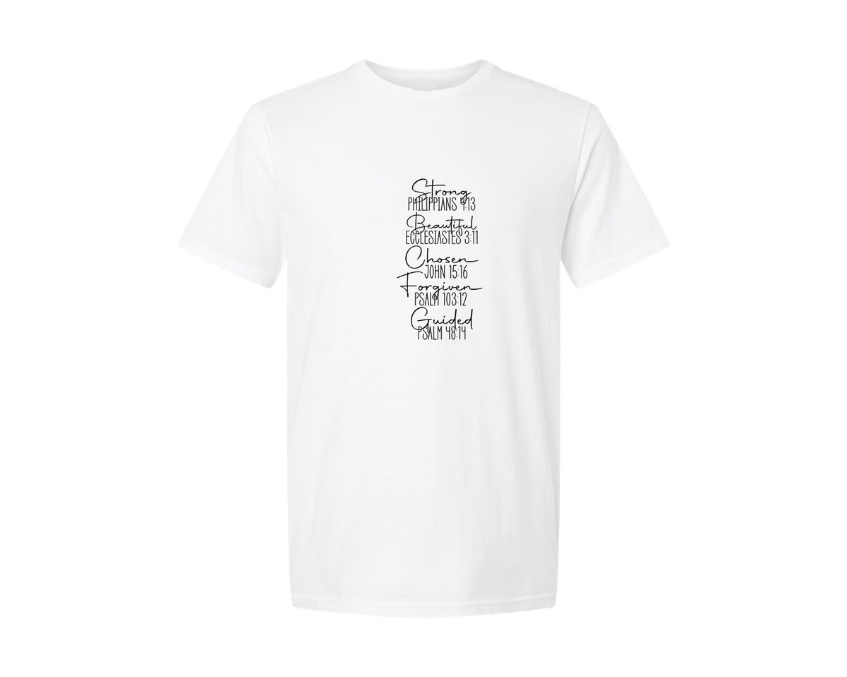 brand:Generic|color:White|God Says I Am Christian Sleeve Shirt Graphic T-Shirt