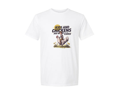 brand:Generic|color:White|Kids And Chickens Vintage Farm Graphic T-Shirt