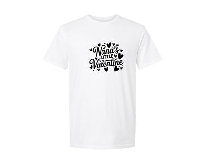 brand:Generic|color:White|Nanas Little Valentine Shirt Graphic T-Shirt