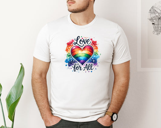 Love Is For All Lgbt Pride Month Graphic T-Shirt