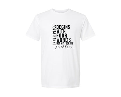 brand:Generic|color:White|Inner Peace Shirt Graphic T-Shirt