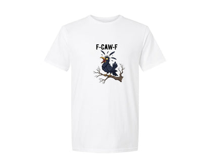 brand:Generic|color:White|F Caw F Funny Chicken T Shirt Design Graphic T-Shirt
