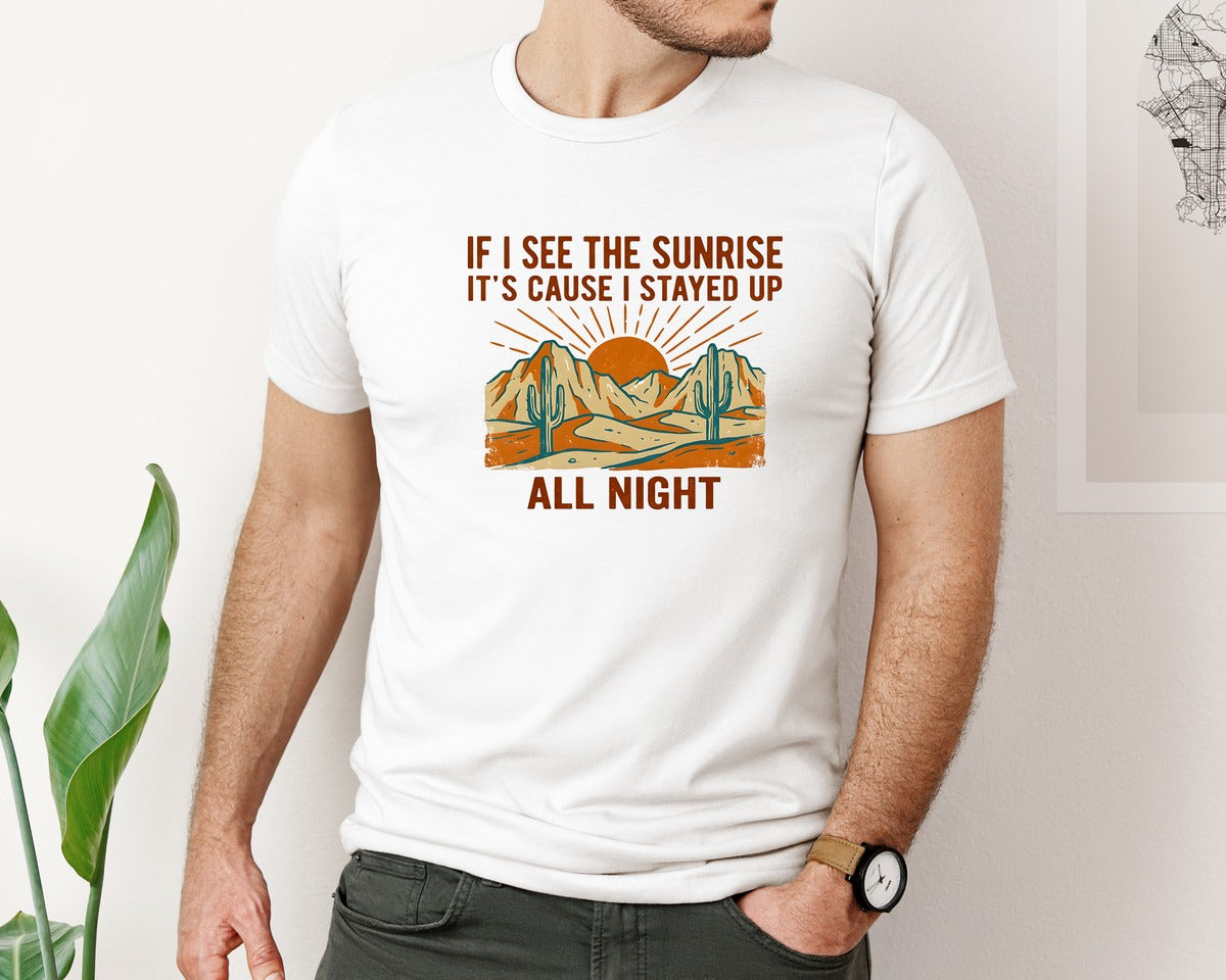 brand:Bella Canvas|color:White|Trendy Western Design Western Graphic T-Shirt