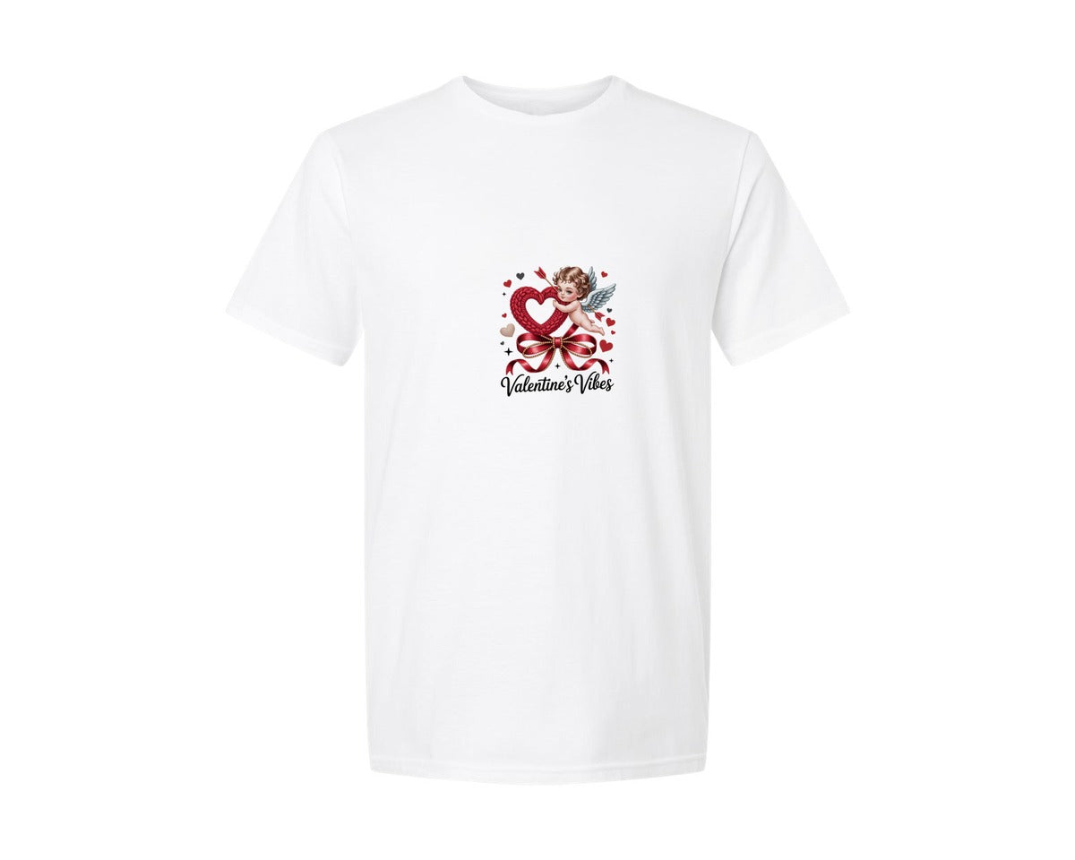 brand:Generic|color:White|Valentines Vibes 11 Graphic T-Shirt