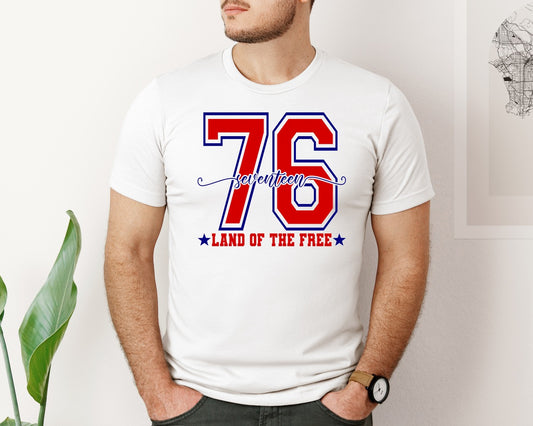 America 1776 Land Of The Free 4Th O July Graphic T-Shirt