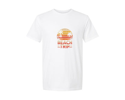 brand:Generic|color:White|Beach Trip 2026 Retro Sunset Tropical Graphic T-Shirt