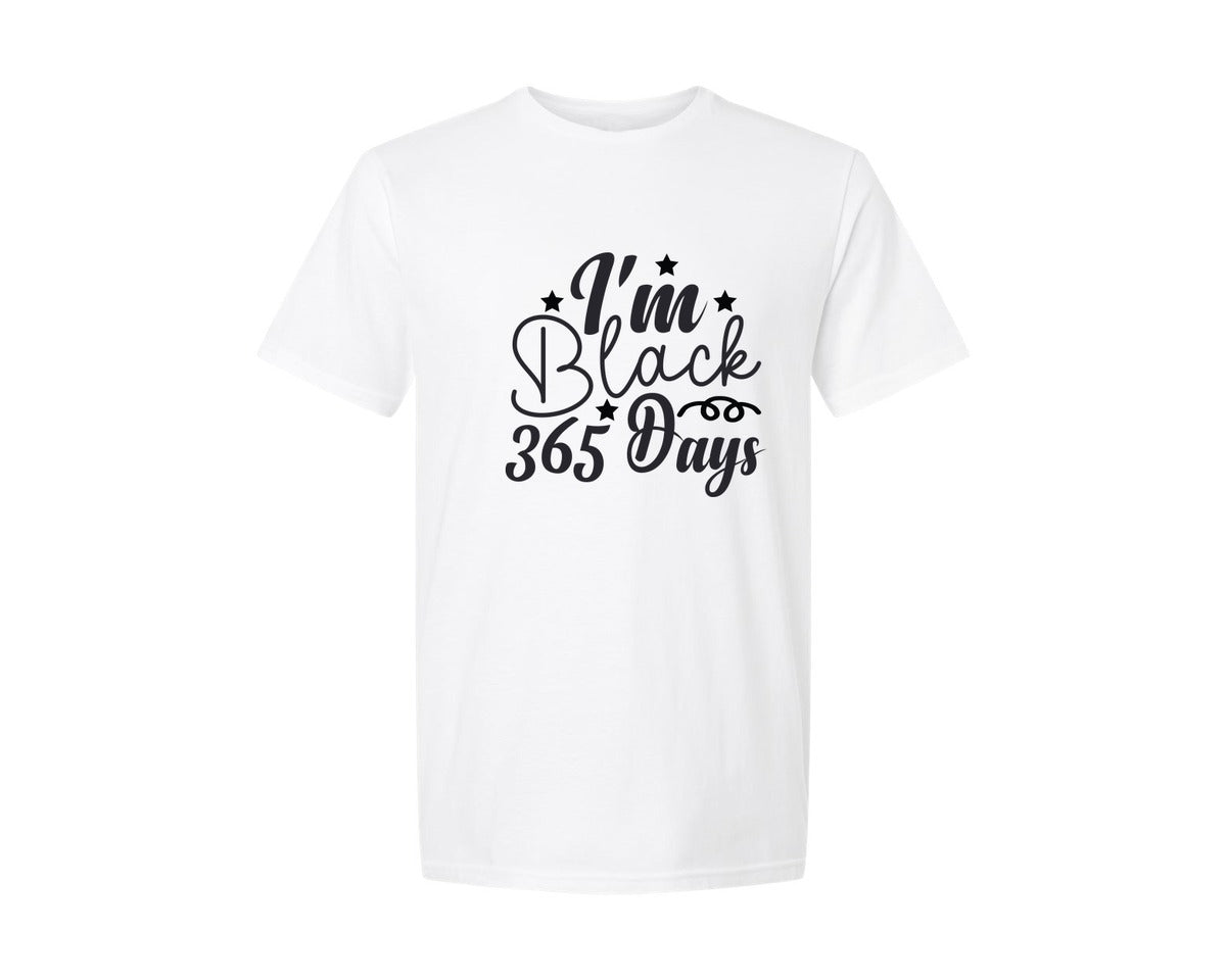 brand:Generic|color:White|Black History Month Design Im Blac Graphic T-Shirt