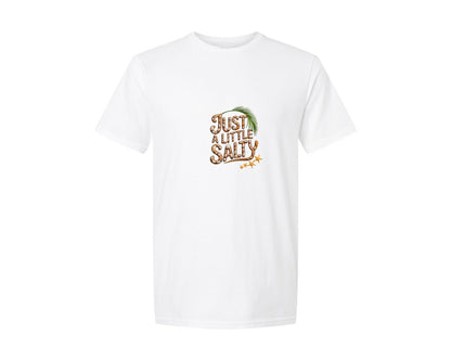 brand:Generic|color:White|Salty Little Beach Graphic T-Shirt