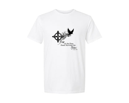 brand:Generic|color:White|Salem 1692 Fear Lit The Fires Ashes Graphic T-Shirt