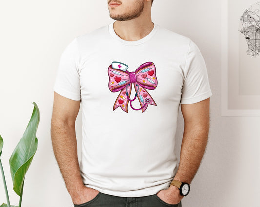 Retro Love Cupid Nurse Valentine Graphic T-Shirt