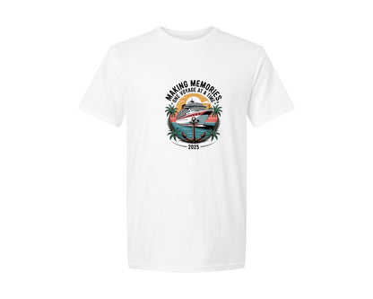 brand:Generic|color:White|Making Memories Funny Cruise Shirt Graphic T-Shirt