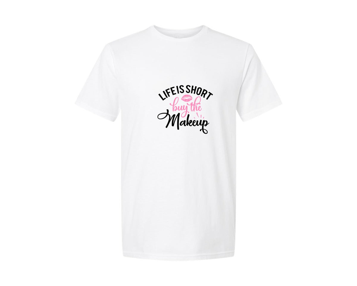 brand:Generic|color:White|Makeup Bag 7 Graphic T-Shirt