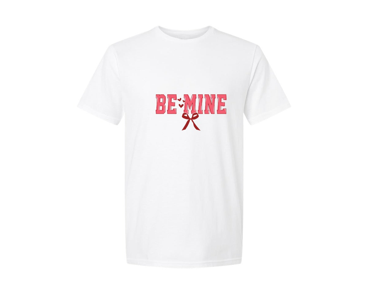 brand:Generic|color:White|Love Be Mine Coquette Bow Graphic T-Shirt