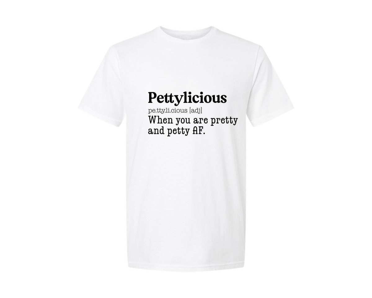 brand:Generic|color:White|Petty Quote Shirt Graphic T-Shirt
