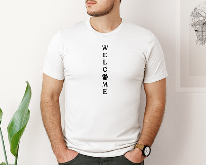brand:Bella Canvas|color:White|Welcome Porch Sign 22 Graphic T-Shirt