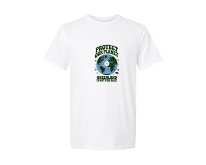 brand:Generic|color:White|Protect Our Planet Greenland 2 Graphic T-Shirt