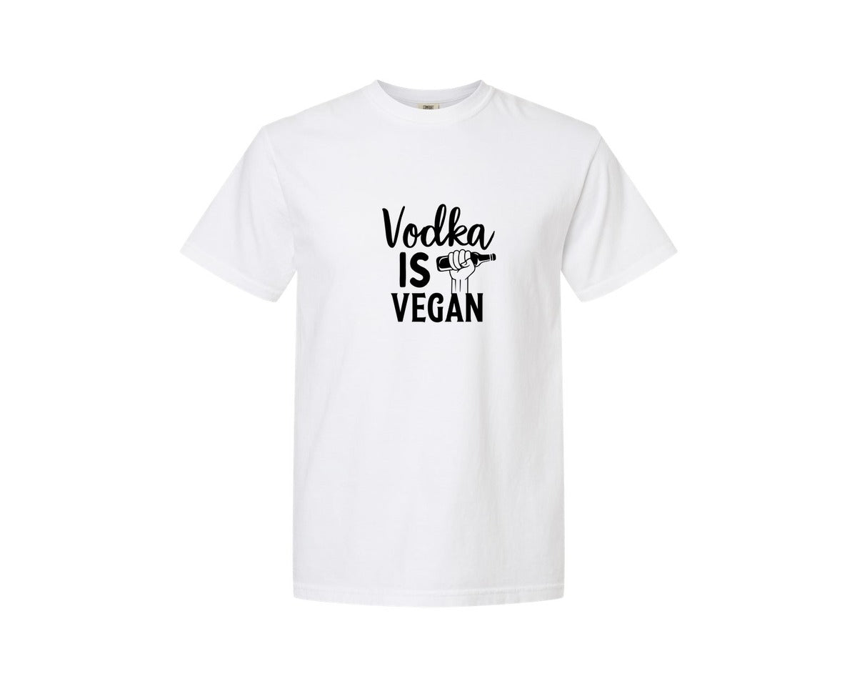 brand:Comfort Colors|color:White|Vodka Is Vegan 5 Graphic T-Shirt