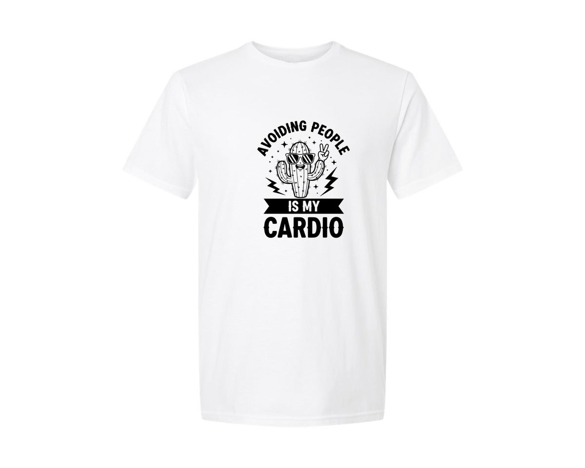 brand:Generic|color:White|Funny Cactus Anti Social Quote Shirt Graphic T-Shirt