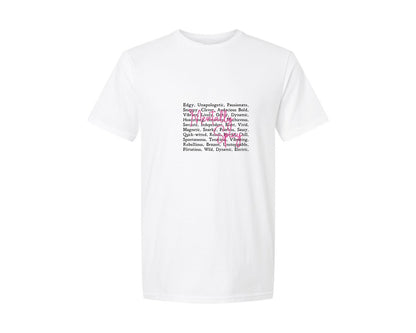 brand:Generic|color:White|Mentally Spicy Words Funny Quotes Graphic T-Shirt