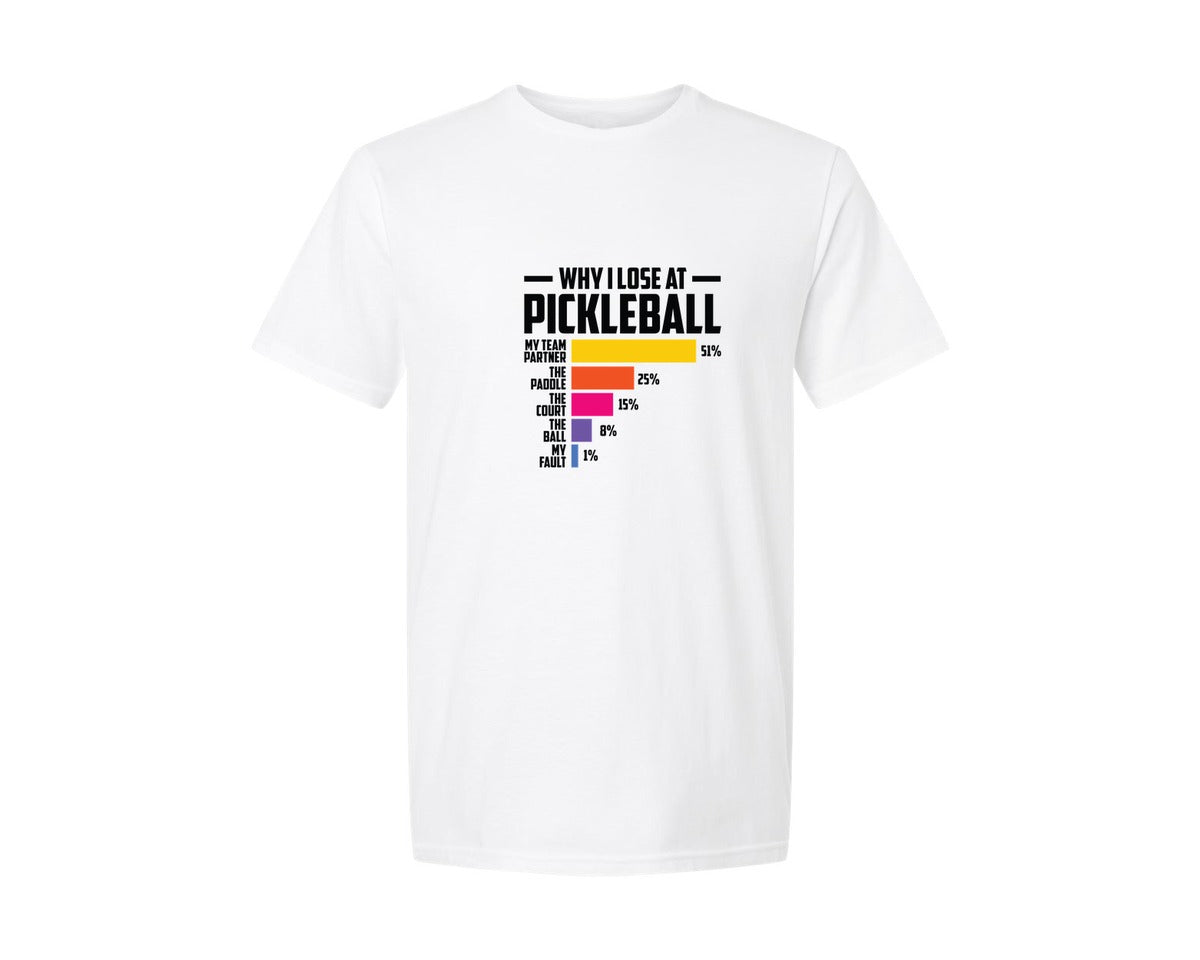 brand:Generic|color:White|Funny Pickleball Humor T Shirt Shirt Graphic T-Shirt