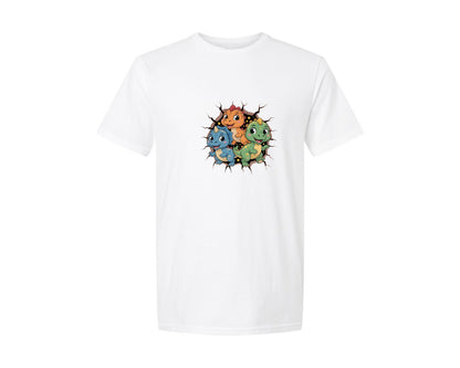 brand:Generic|color:White|Funny T Rex Outbreak Shirt Graphic T-Shirt
