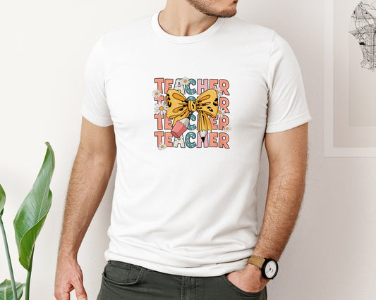 Coquette Teacher Back To School 39 Graphic T-Shirt