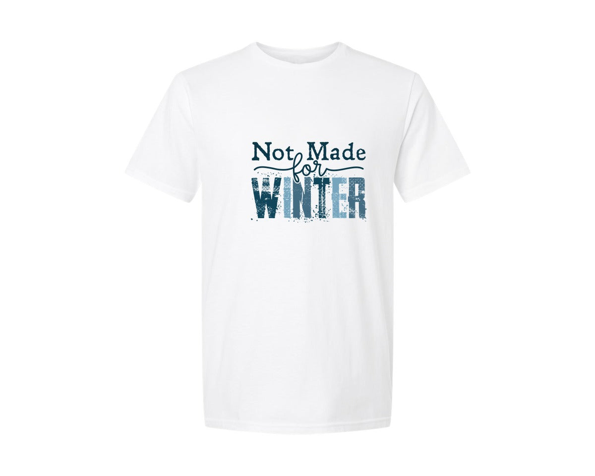 brand:Generic|color:White|Not Made For Winter Holiday Graphic T-Shirt
