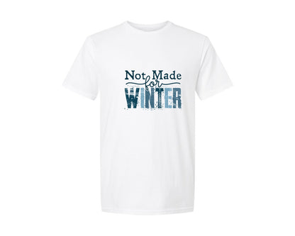 brand:Generic|color:White|Not Made For Winter Holiday Graphic T-Shirt